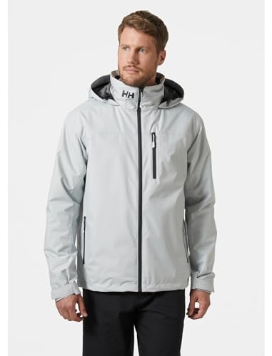 Image of Helly-Hansen Crew Hooded Midlayer 2.0 Waterproof Jackets for Men with Insulated Windproof Sailing Fabric and Packable Hood