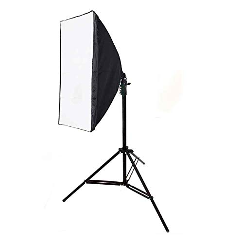 Kit Luz Contínua Softbox 50x70cm + Tripé 2m E27 Estúdio