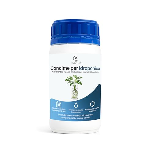 GebEarth® | Concime per Idrocoltura con Resina ad elevato Scambio Ionico | Concime Idroponica Nutre le Piante e favorisce lo Sviluppo Radicale fino a 6 Mesi senza ulteriori aggiunte【100 ml】