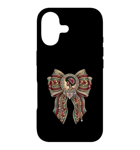 Black Woman Royal Bow Juneteenth Heritage �O���t�B�b�N �X�}�z�P�[�X iPhone 17 �p