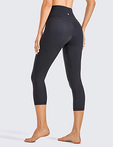 image for CRZ YOGA Women's High Waist Crop Capri Leggings Workout Pants Naked Fe