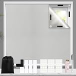 Blackout Blinds Stick On, No Drill Blinds for Windows,200x148cm Temporary Blinds Cut to Any Size & Shape, Portable Blackout Blind for Bedroom, Loft, RV Travel, Grey
