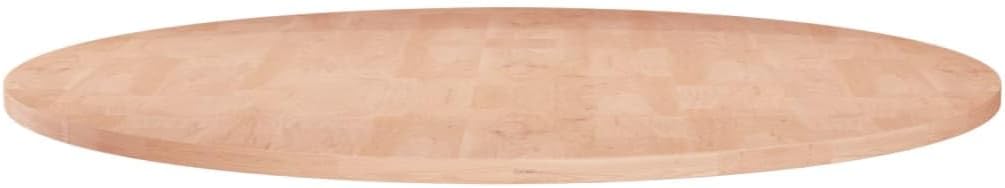 Round Table Top ??60x1.5 cm Solid Wood Oak