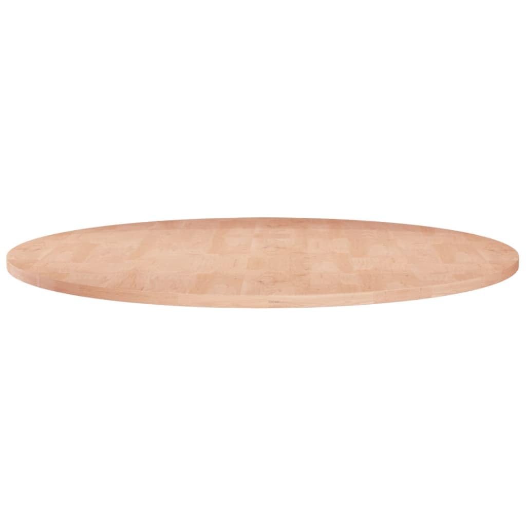 vidaXL Solid Wood Oak Round Table Top Dining Room Restaurant Cafe Hotel Wooden Replacement Dining Table Top Untreated Surface ??80x1.5 cm