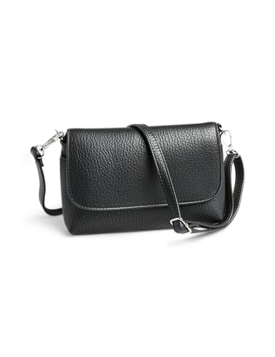 Sac cross over PIECES Pcnoleta noir avec bandoulière croisée ajustable confortable
