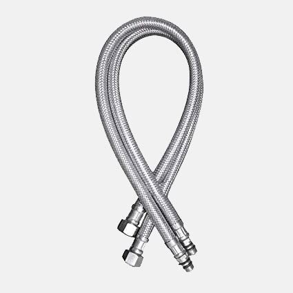 MAYUR ÖCICH Pack of 2 Heavy Stainless Steel(304-Grade) 15 Inch Braided Connection Pipe for Hot & Cold Water Tap for Geyser, Angle Valve, 2 Way Bib Tap, Basin Tap, Kitchen Sink Tap (B0BFFL3GGR) Amazon Price History, Amazon Price Tracker