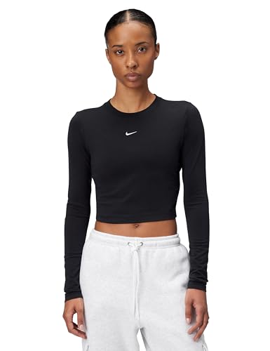 Crop Top manches longues Nike Sportswear Chill Knit pour vos sorties et moments de détente