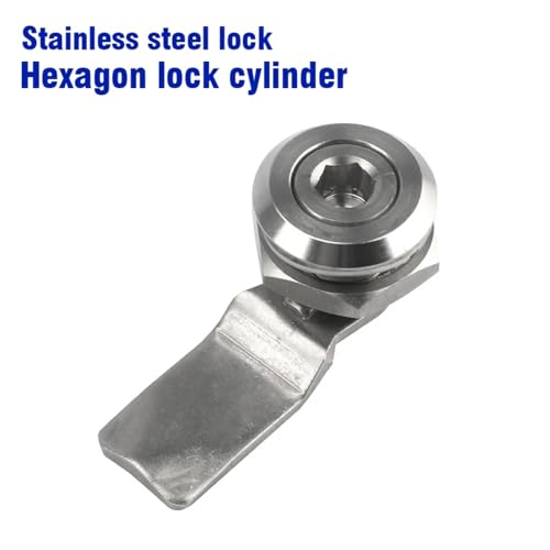 Serrure pour boîte de distribution hexagonale en inox durable