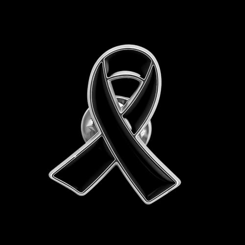 Image of 6Pcs Awareness Enamel Ribbon Lapel Pins Ribbon Brooch Pin for Charity Events Survivor Campaign Party Favors Supplies