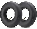 4.10/3.50-4' Replacement Inner Tube TR-87 Bent Valve Stem 10'' Pneumatic Tires for Wheelbarrows, Hand Trucks, Lawn Mowers,Generators and More
