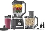 Ninja Deluxe Kitchen System, Blender with Auto-iQ, 2.6L Pitcher, 2.1L Food Processor, 710ml Single-Serve Cup, 7 Preset Programs, Black