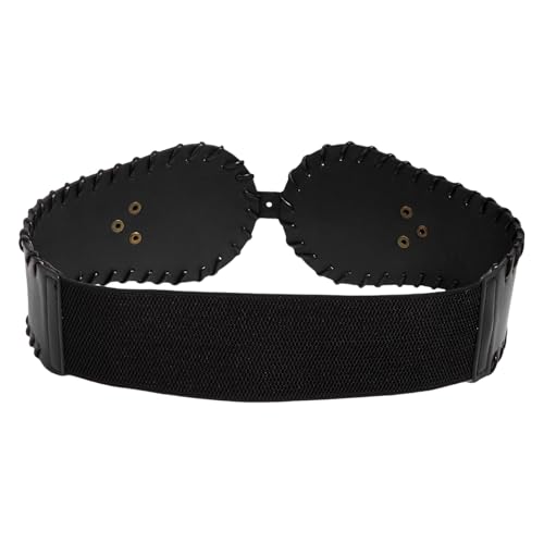 Vintage Waistband Elastic Waist Belt PU Leather Waist Band For Women Girls Weddings And Parties Girdle Sash Comfortable Wear