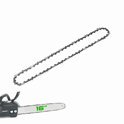 Image of 16 inch Chain Pitch: 3 /8 inch Low Profile 57 Drive Links Replacement Chain For Electric Chainsaw Gas Chainsaw .050 inch Gauge