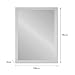 LOLAhome Espejo de Pared de Madera MDF nórdico de 56 x 76...