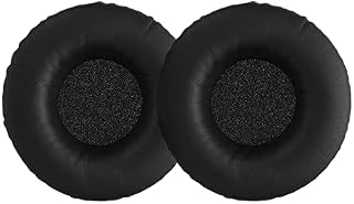 kwmobile Replacement Ear Pads Compatible with Sennheiser HD25 / HD25-1 II / HD250BT - Earpads Set for Headphones - Black