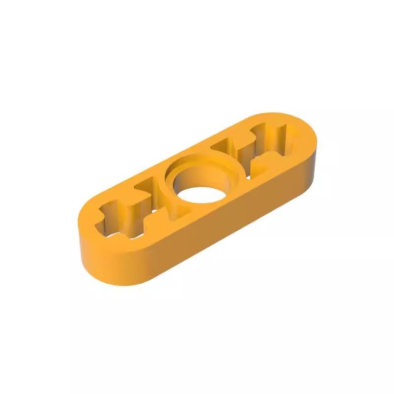 XYEIUGO GDS-689 6632 Technic Beam 1x3 Thin, Bright Light Orange, 50 PCS — image 1