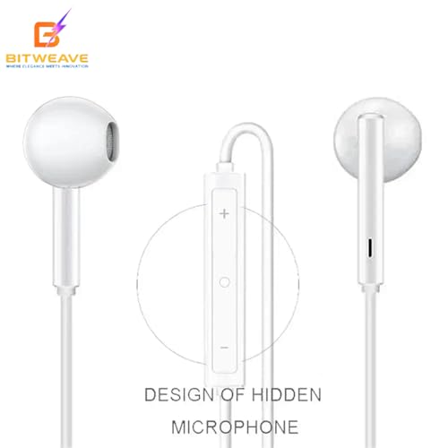 Image of Wired Earphones with Mic for iPhone 14 /13 /12 /11 /X /XS /XR /8 /7 | Stereo Sound Earbuds with Volume Control | Lightng Connector | Compatible with iOS Devices