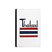 Produktbild beatChong Thailand Nationalflagge Rot-Blau-Muster-Pass-Halter Travel Wallet Abdeckungs-Fall Karten-Geldbeutel