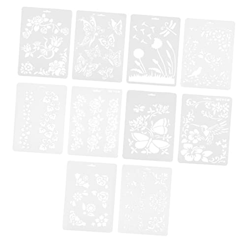 Veemoon 10 Piezas tablero de dibujo hueco plantillas para dibujar Plantillas dibujo fiesta plantillas para manualidades pintar plantillas de dibujo plantilla de dibujo para páginas