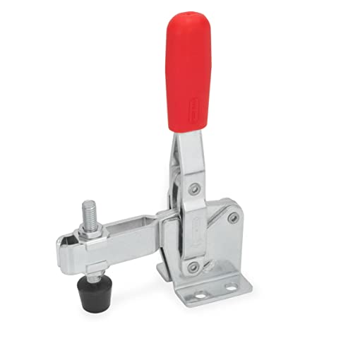 Abrazadera vertical GN 810-75-C de acero pasivado azul de alta resistencia 2