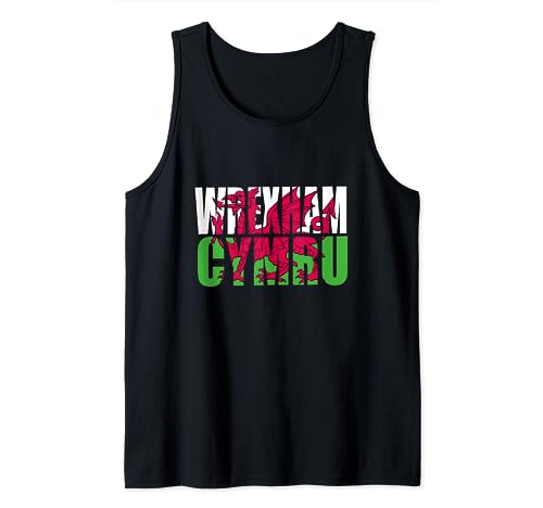 Wrexham Cymru Bandera de Gales dragón galés para hombres, mujeres, niños y jóvenes Camiseta sin Mangas