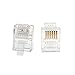 SMITON 100PACK Telephone Plug 6P6C RJ12 Modular Plug (6/6, Telephone Cord Connector)