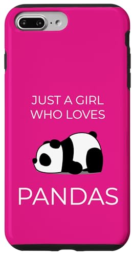 Just One Girl Adores Pandas �L���[�g���킢���A�[�g �X�}�z�P�[�X iPhone 7 Plus/8 Plus �p