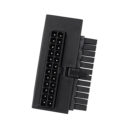 24Pin ATX Alimentatore Testa Girevole Neon ARGB Adattatore di Alimentazione a 90 Gradi per Scheda Madre del Computer Alimentatore ATX - Alimentatore - Immagine 3