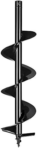 8" Earth Auger Drill Bit for Planting - 31-1/2" Extra Length Digging Tools