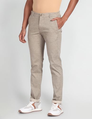 Image of Arrow Men's Mid Rise Slim Pants