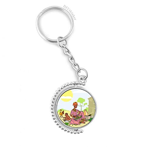 Porte-clé enfant africain totem une idée cadeau culturelle et utile pour vos proches