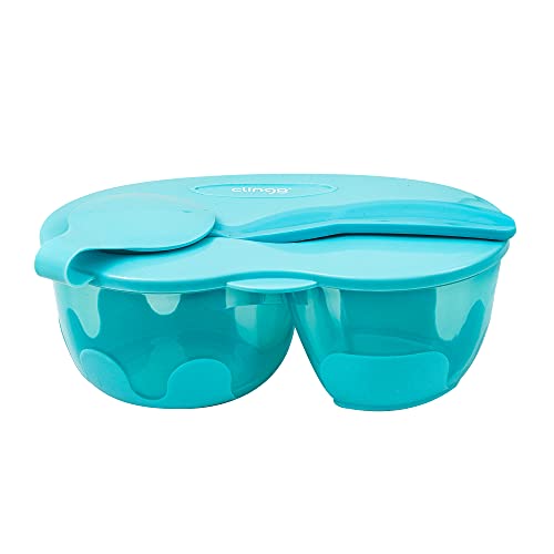 BOWL COM TAMPA E DIVISÓRIA AZUL, Clingo, Rosa