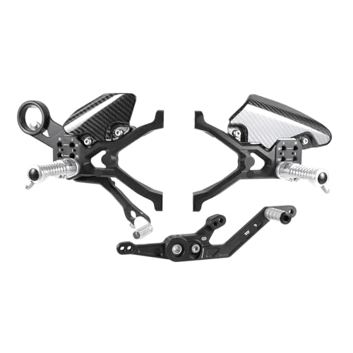 Repose-pieds arrière S1000RR en carbone réglables contre la fatigue passager sur moto