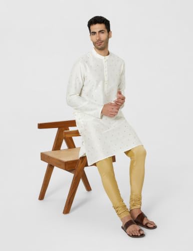 Image of Amazon Brand - Symbol Men Festive Printed Long Kurta (Regular Fit)