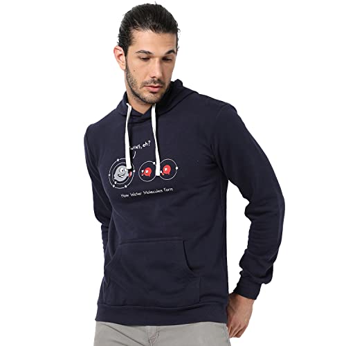 Image of CAHOOT Men's Printed Sweatshirt Regular Fit for Casual Wear | Full Sleeve | Cotton | Stylish Sweatshirt Crafted with Comfort Fit and High Performance for Everyday We