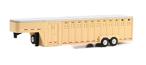 Greenlight 1/64 Trailer Gooseneck Vertical Beige miniatura 2