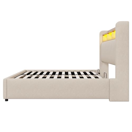 XPSSJMU Cama tapizada 140   200cm con cabecero