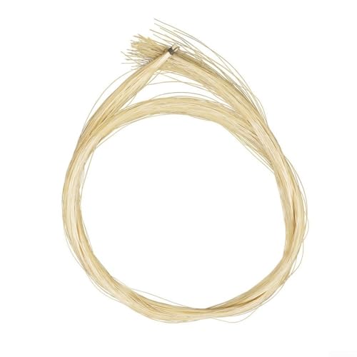 Kit de recoiffage pour archet de violon avec poils naturels de queue de cheval pour modèles de violon 4/4 3/4 1/2 1/4 1/8 Matériau conçu pour une production de tonalité constante (4/4)