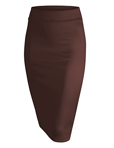 LL Womens Scuba Midi Skirt - Made in USA