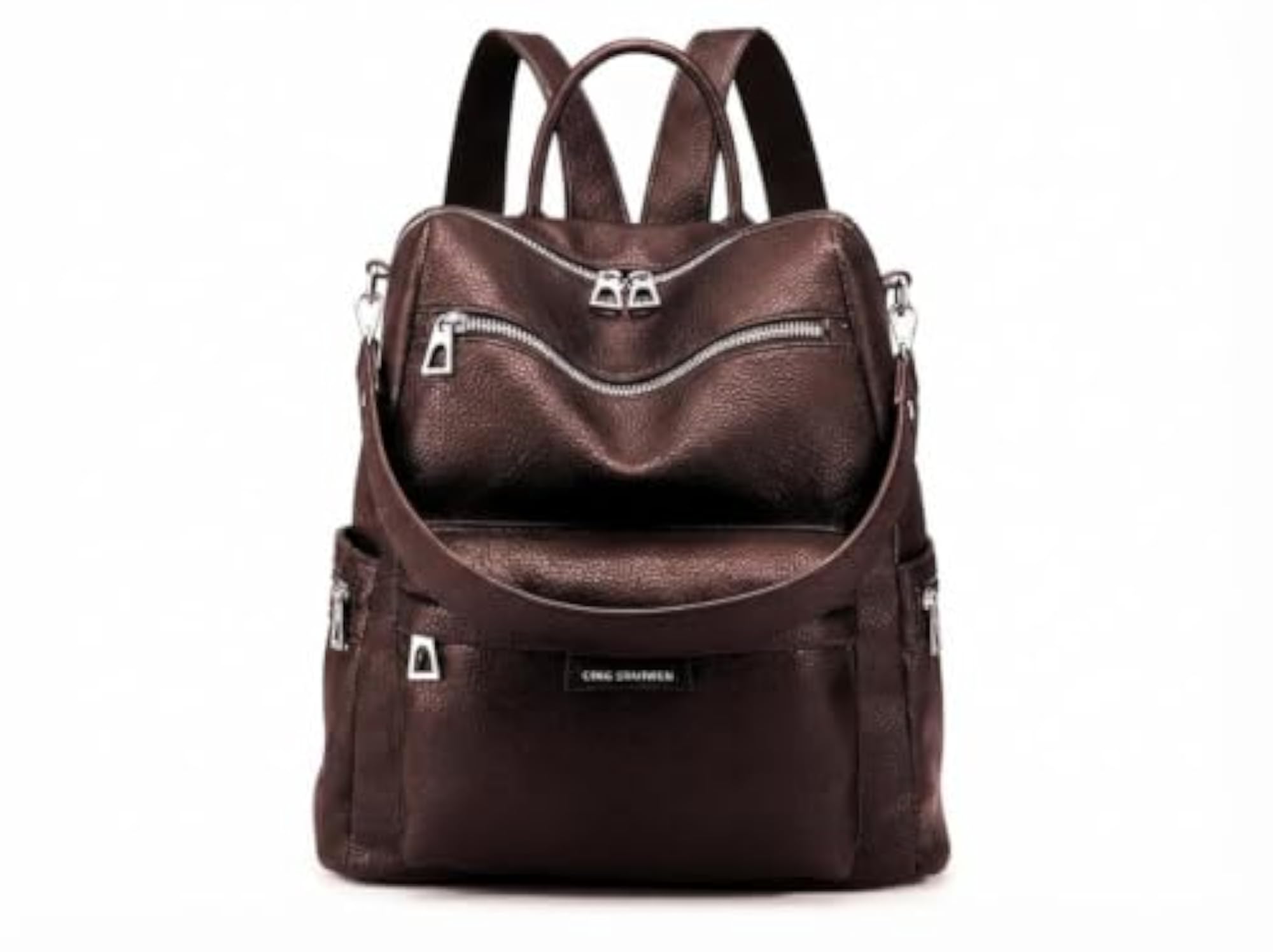 Women's Black Casual Backpack, Stylish Daypack