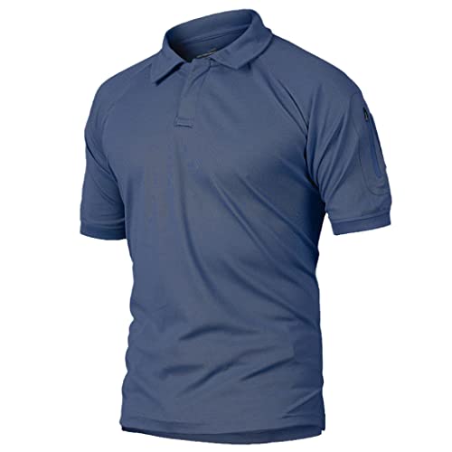 Chemise militaire respirante homme camouflage bleu M top séchage rapide pour pêche et rando