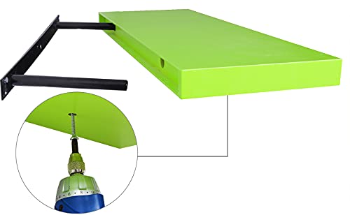 EUGAD 0081QJ Wandplank, boekenplank, hangplank, dvd-plank, cd-plank, plank, hout, 25 cm, zwart - Image 8