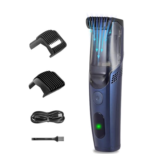 Cortador de pelo eléctrico de acero inoxidable, mango ergonómico, diseño inoxidable, para uso doméstico, gancho de fácil almacenamiento, máquina de corte recargable
