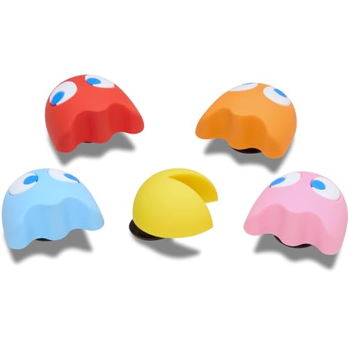 Image of Crocs Jibbitz Video Games Shoe Charm Packs, PacMan, 5-Pack