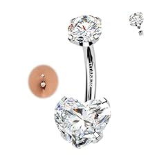 Silver-Heart Moissanite