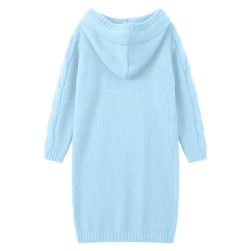 Womens Cable Knit Long Sweaters, Chunky Warm Button Down Cardigan Sweaters - image 5