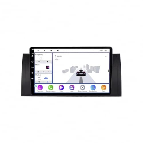 Radio Coche 2 DIN para BMW E39 con CarPlay y Cámara Trasera