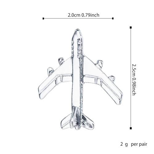 Image of Airplane Brooch Pin Plane Small Cute Aircraft Brooch Lapel Pins Collar Badge for Backpack Shirt Bag Accessories