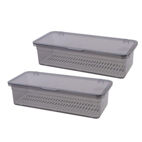 Tofficu Escurridor de Cubiertos de Cocina 2 Piezas de PP Drenaje y Diseño Moderno para Organización Versátil y Almacenamiento de Utensilios Reutilizable