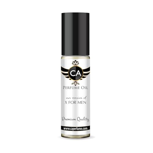 CA Perfume Impression of X For Men Fragrance Oil Oriental Fougere Scent Long Lasting Cologne for Men Travel Size TSA Ready Mini Parfum Body Oil Roll-on 0.33 Fl Oz 10ml